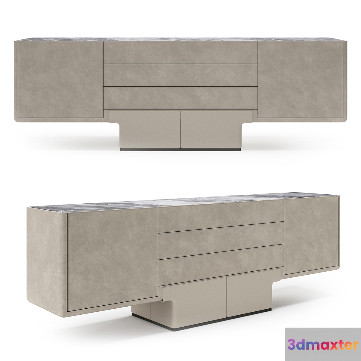 Longhi do high cabinet - No.2 3D Max