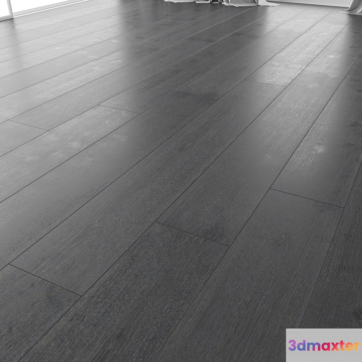 Wood floor Oak (Carbon Brushed) 3D Max