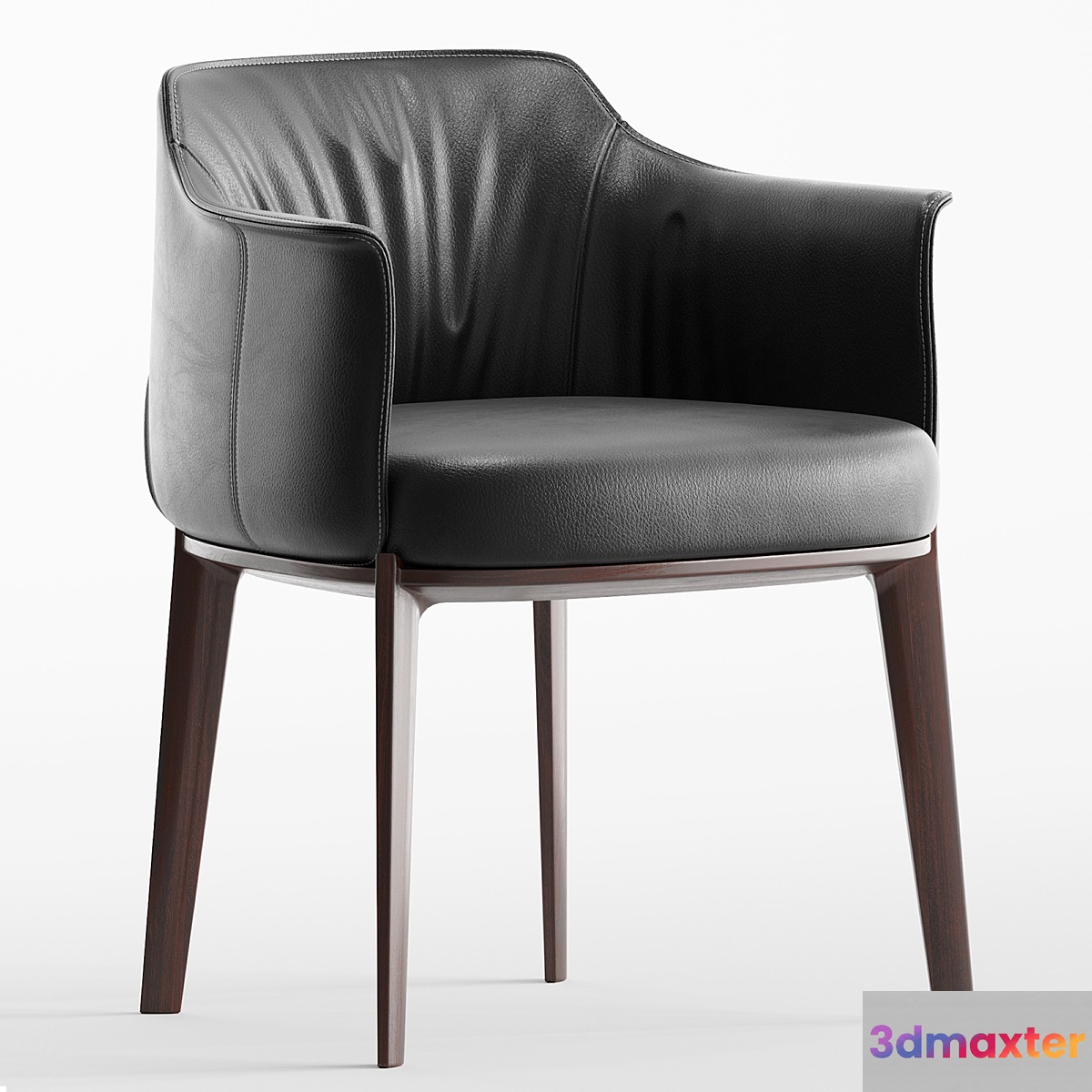 Poltrona Frau Archibald Leather easy chair 3D Max