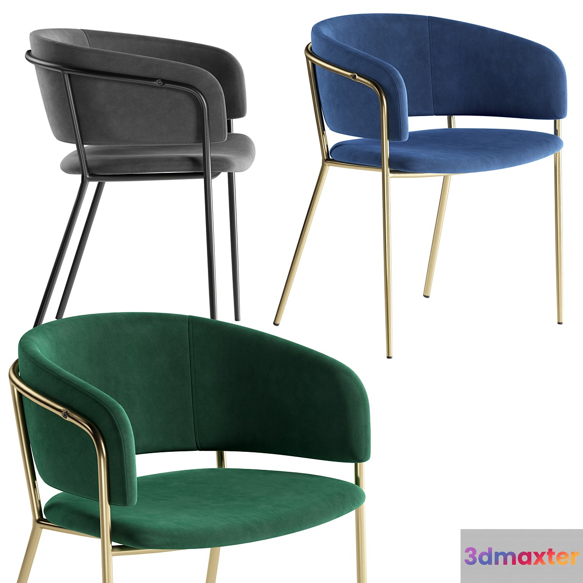La forma stool konnie 3D Max