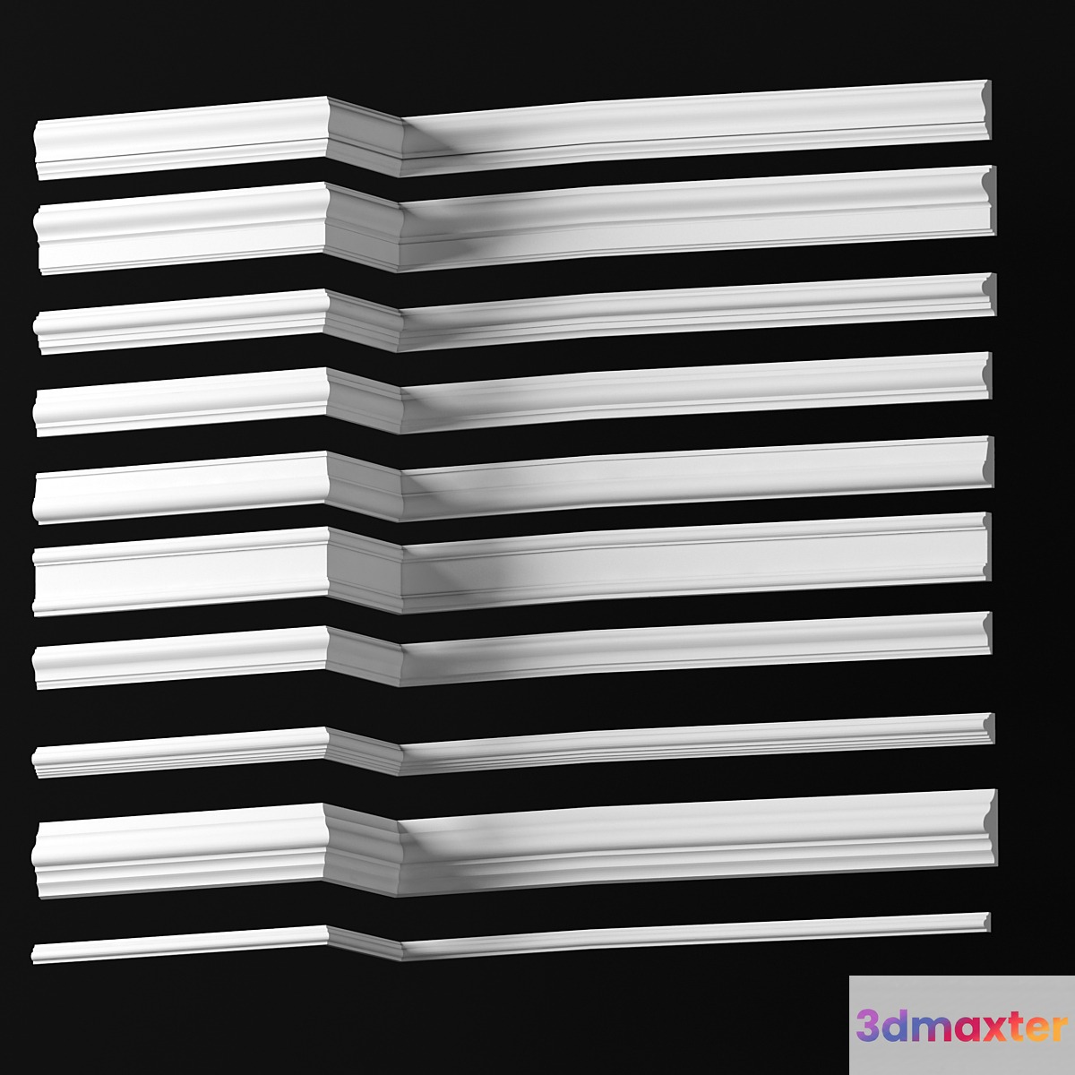 Collection of Moldings - Dikart p.9 3D Max