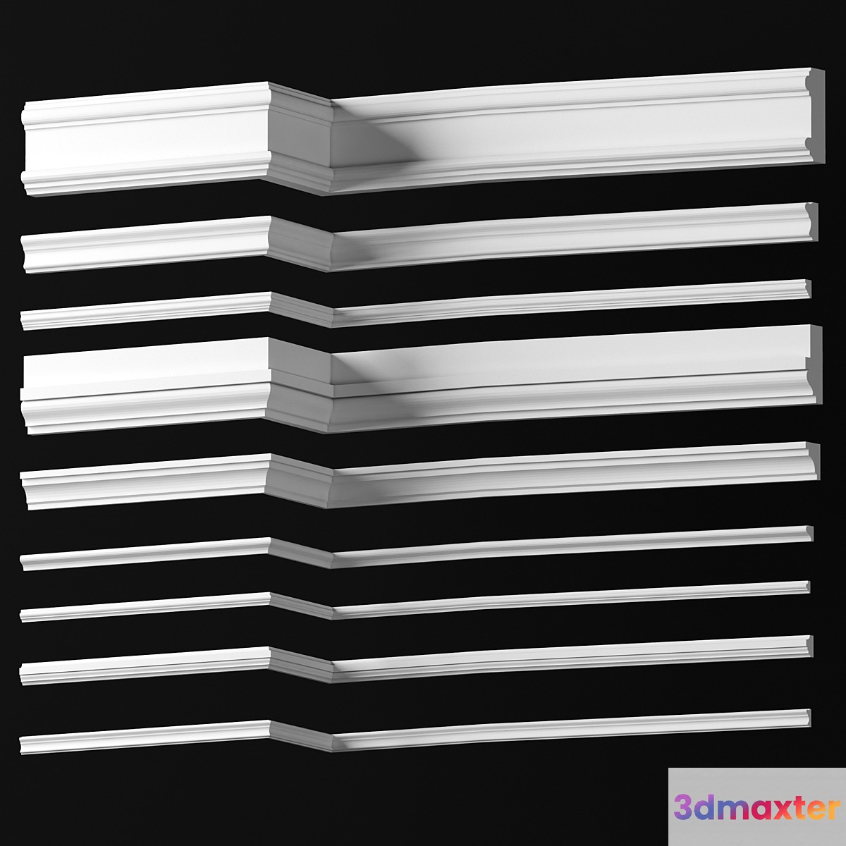 Collection of Moldings - Dikart p.11 3D Max