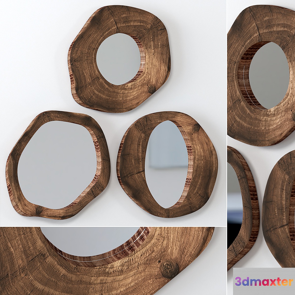 Collection of slab mirrors.