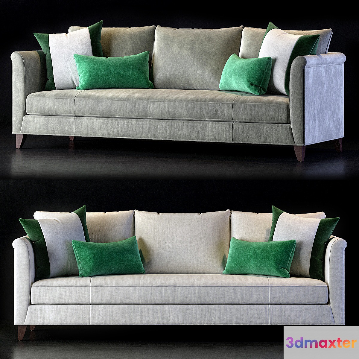 Baker Medida Sofa by Laura Kirar 3D Max