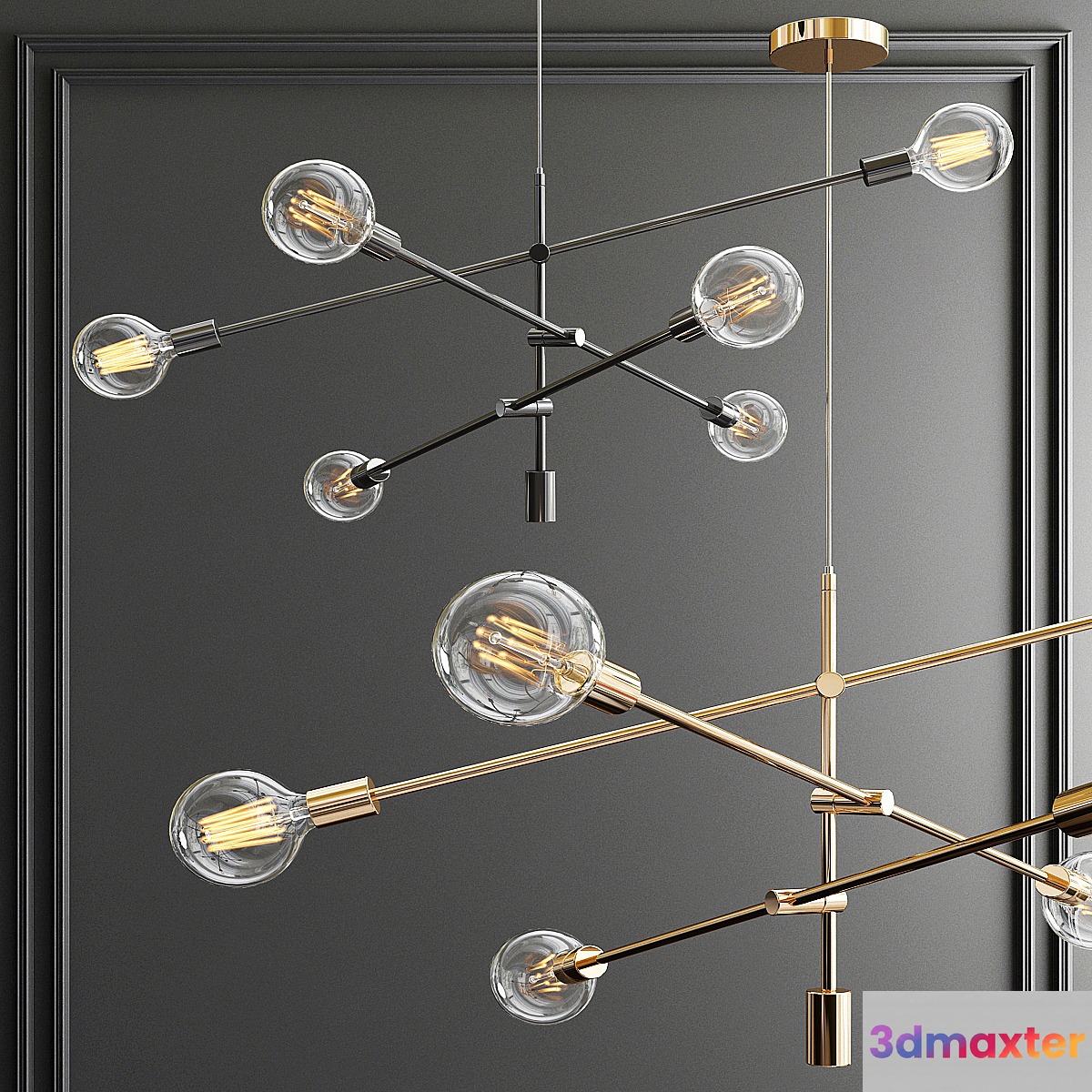Mobile Chandelier - Medium 3D Max
