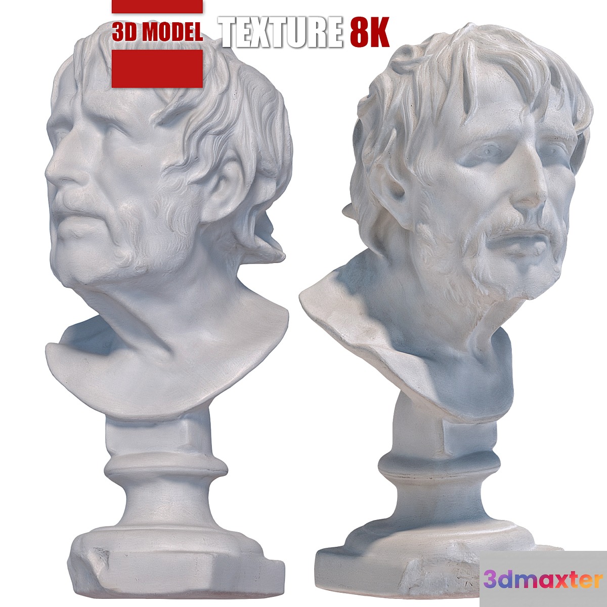 Sculpture of Seneca 122 3D Max