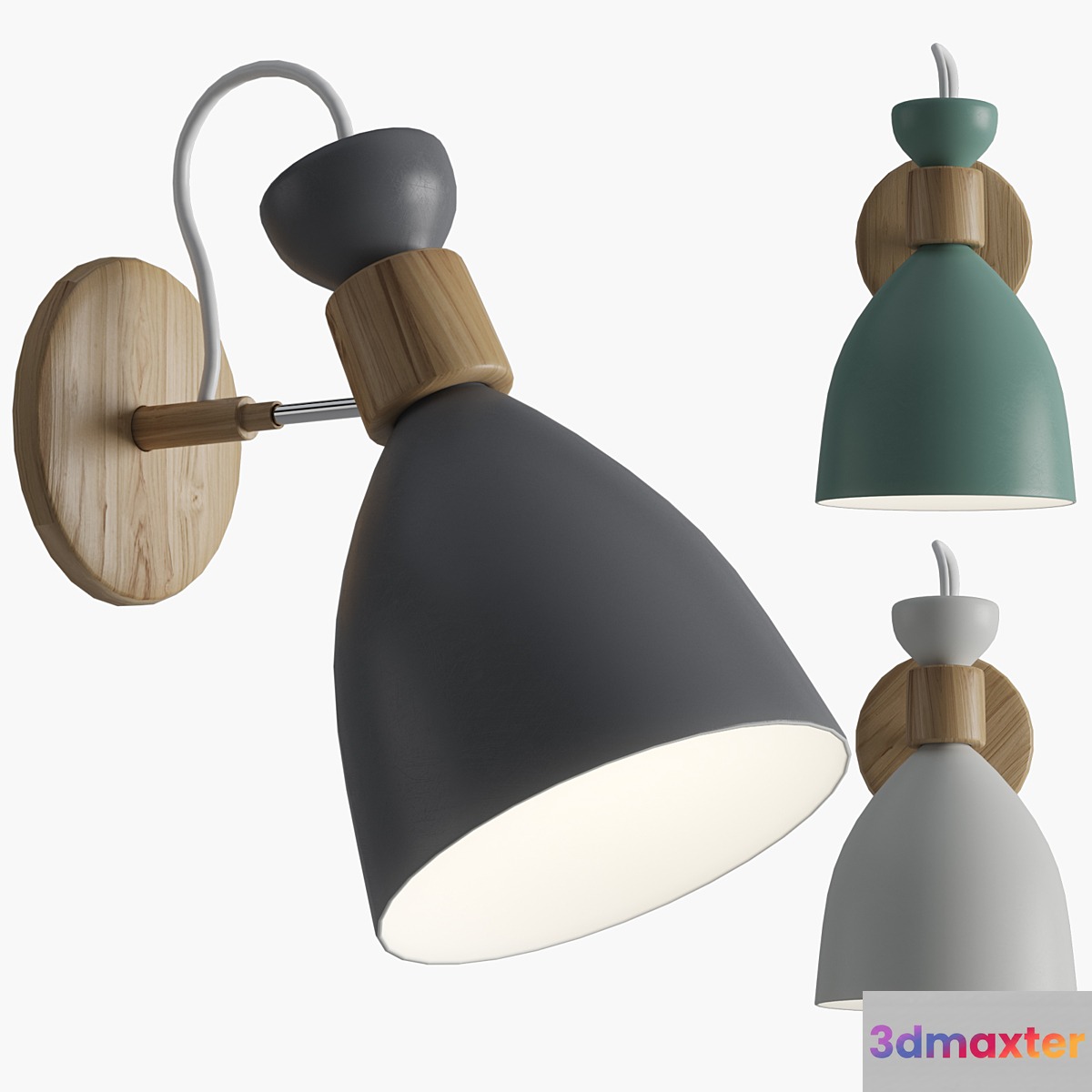 Ranuuki Scandi Pastel Wall Lamp 3D Max