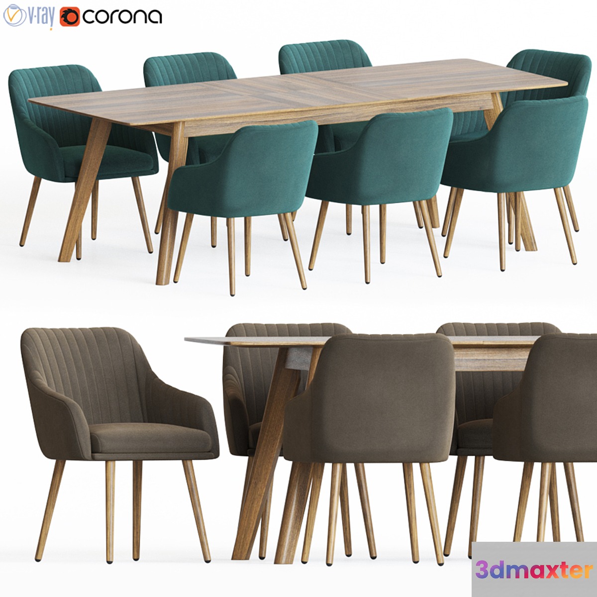 Dining Set 50 - No.2 3D Max