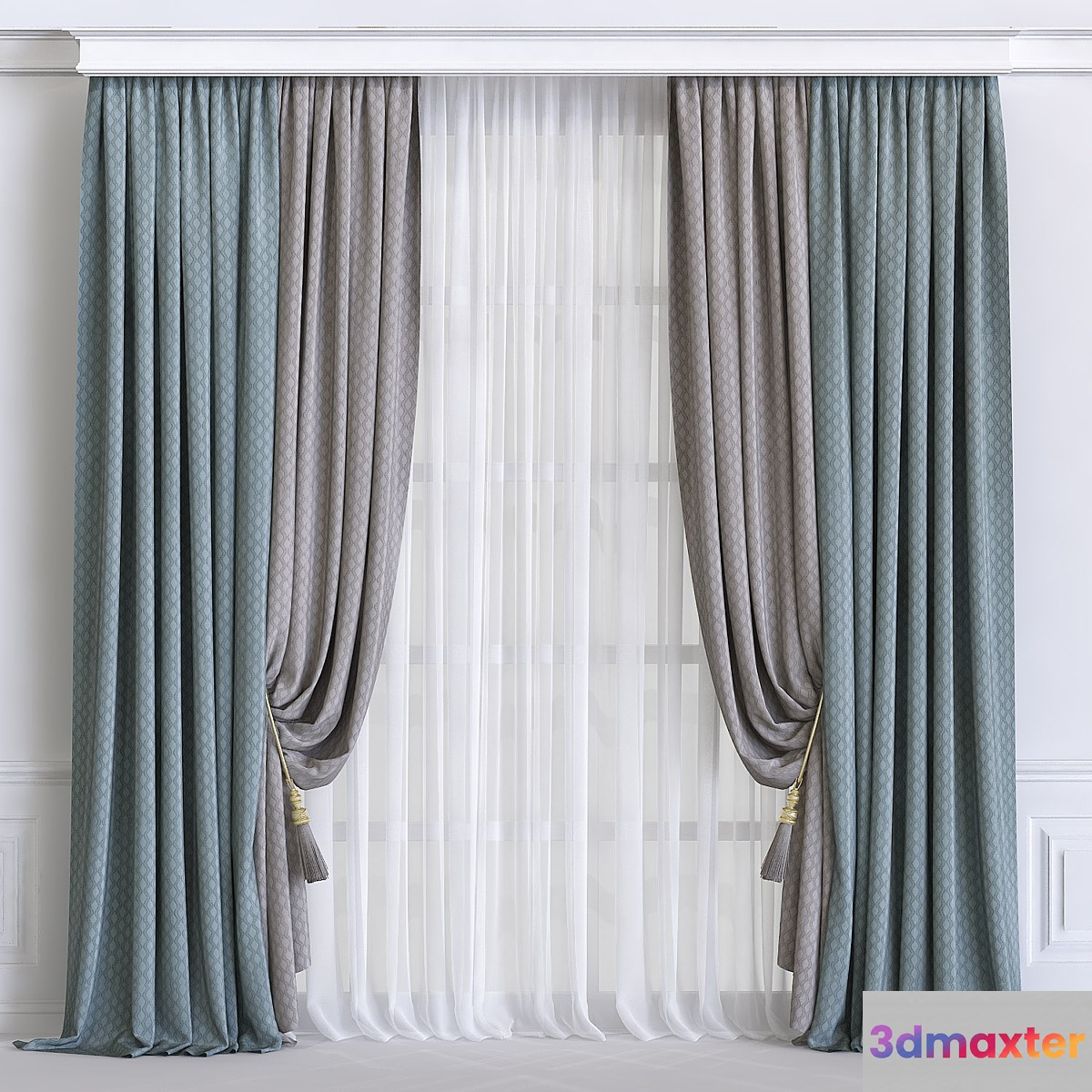 Curtain 595 3D Max
