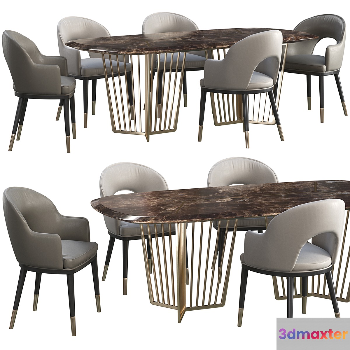 Dinning table Wooddi Alfieri + chair Wooddi Toledo - No.3
