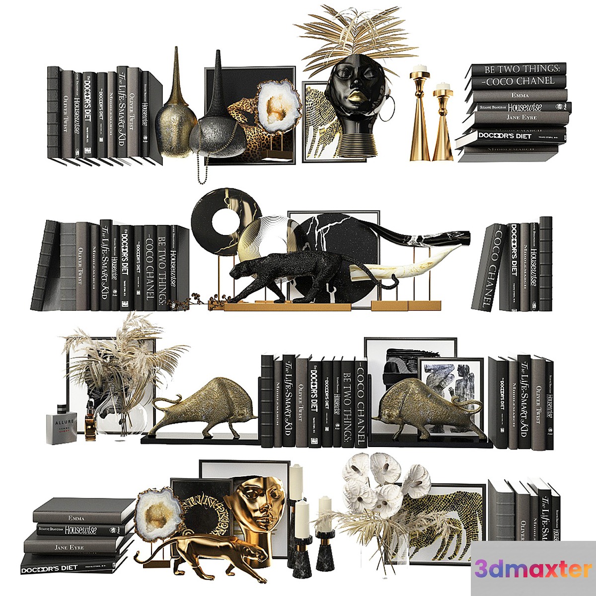 Decorative shelf filling set 7 - No.5