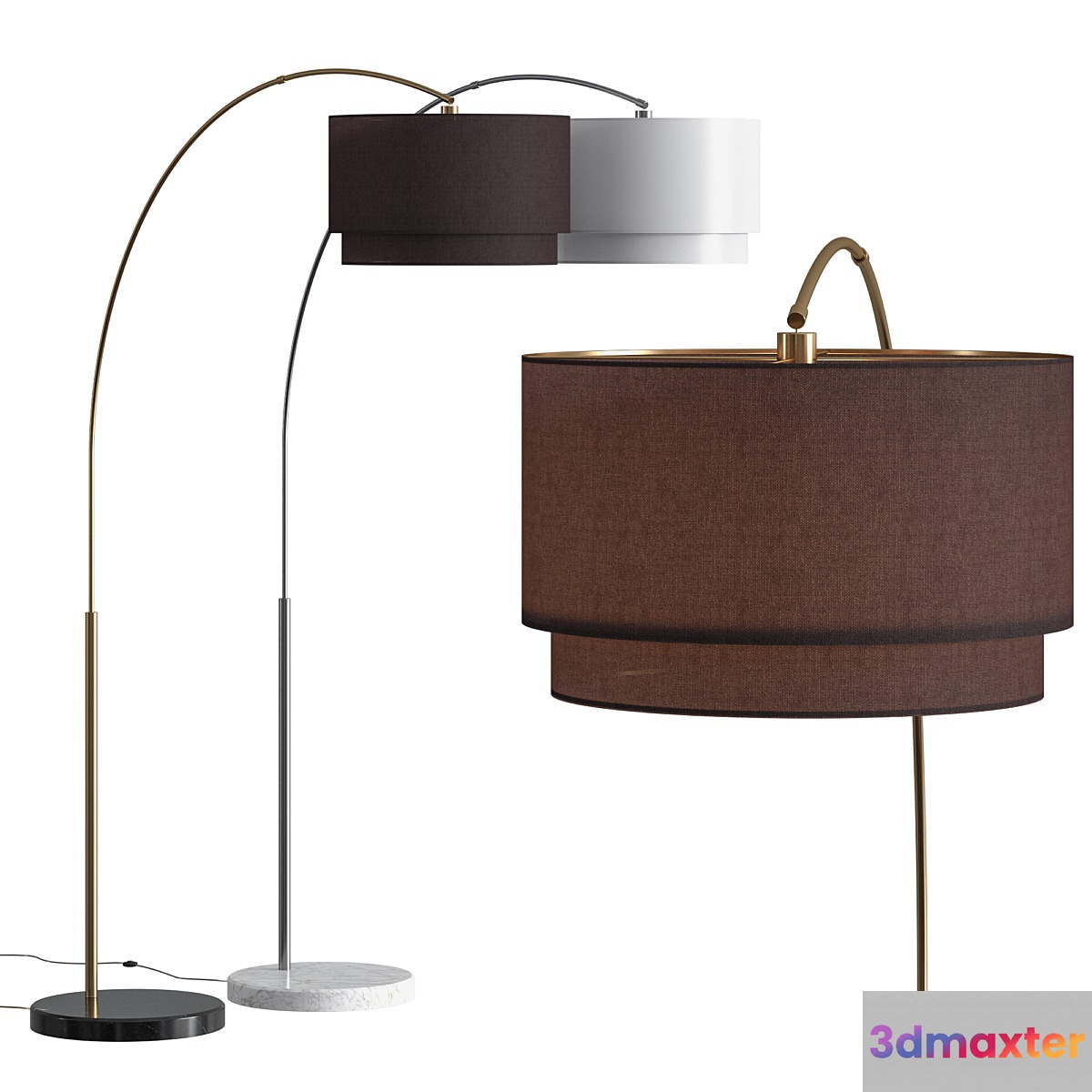 Crate and Barrel Meryl Arc Floor Lamp