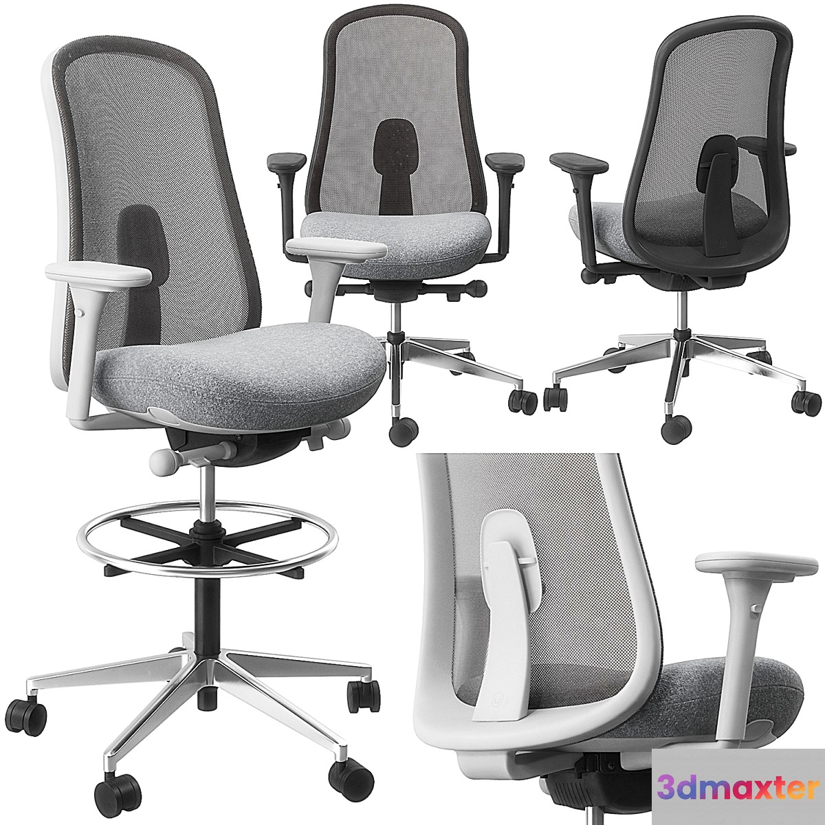 Lino chair and stool by Herman Miller