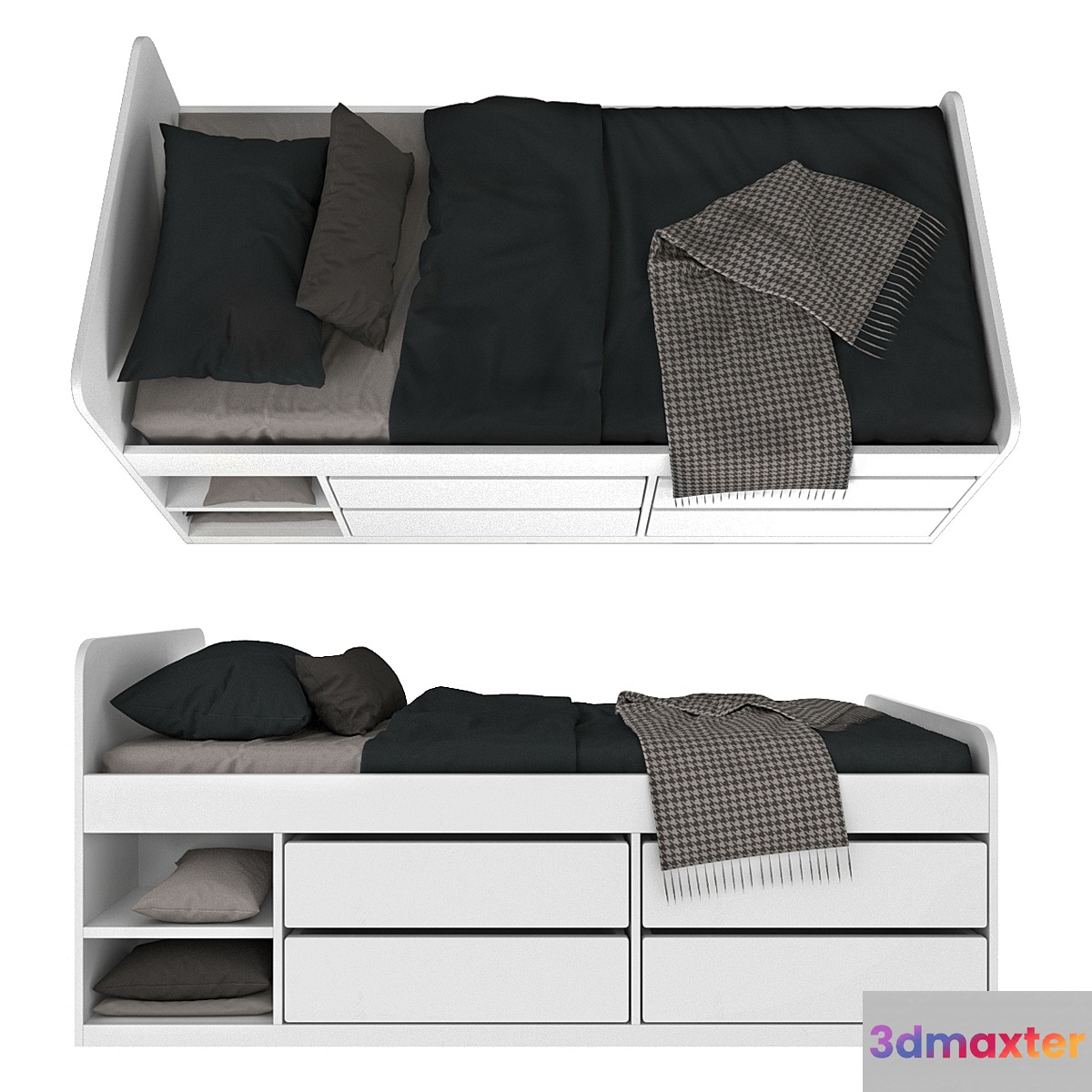 Kids bed Ikea - Slakt v03 3D Max