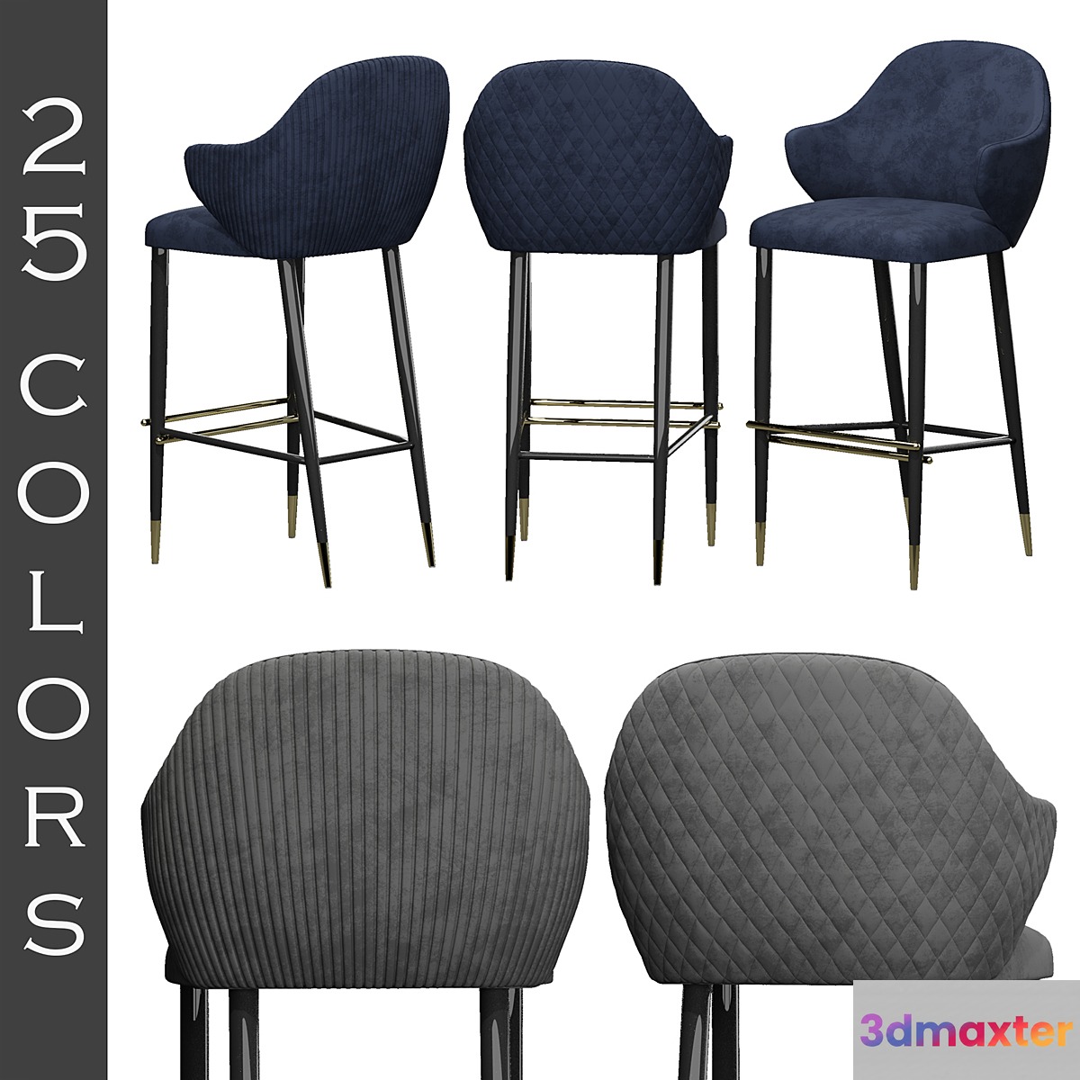 Bar stool Capital Collection DIVA 3D Max