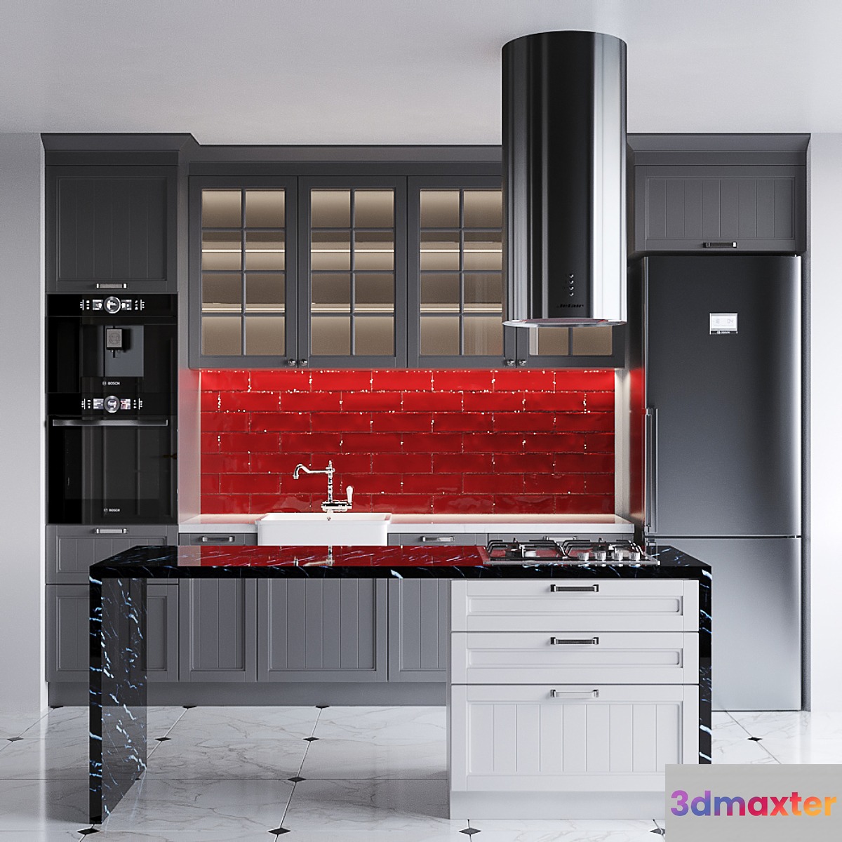 Kitchen Villa from Rimi cuisine 3D Max