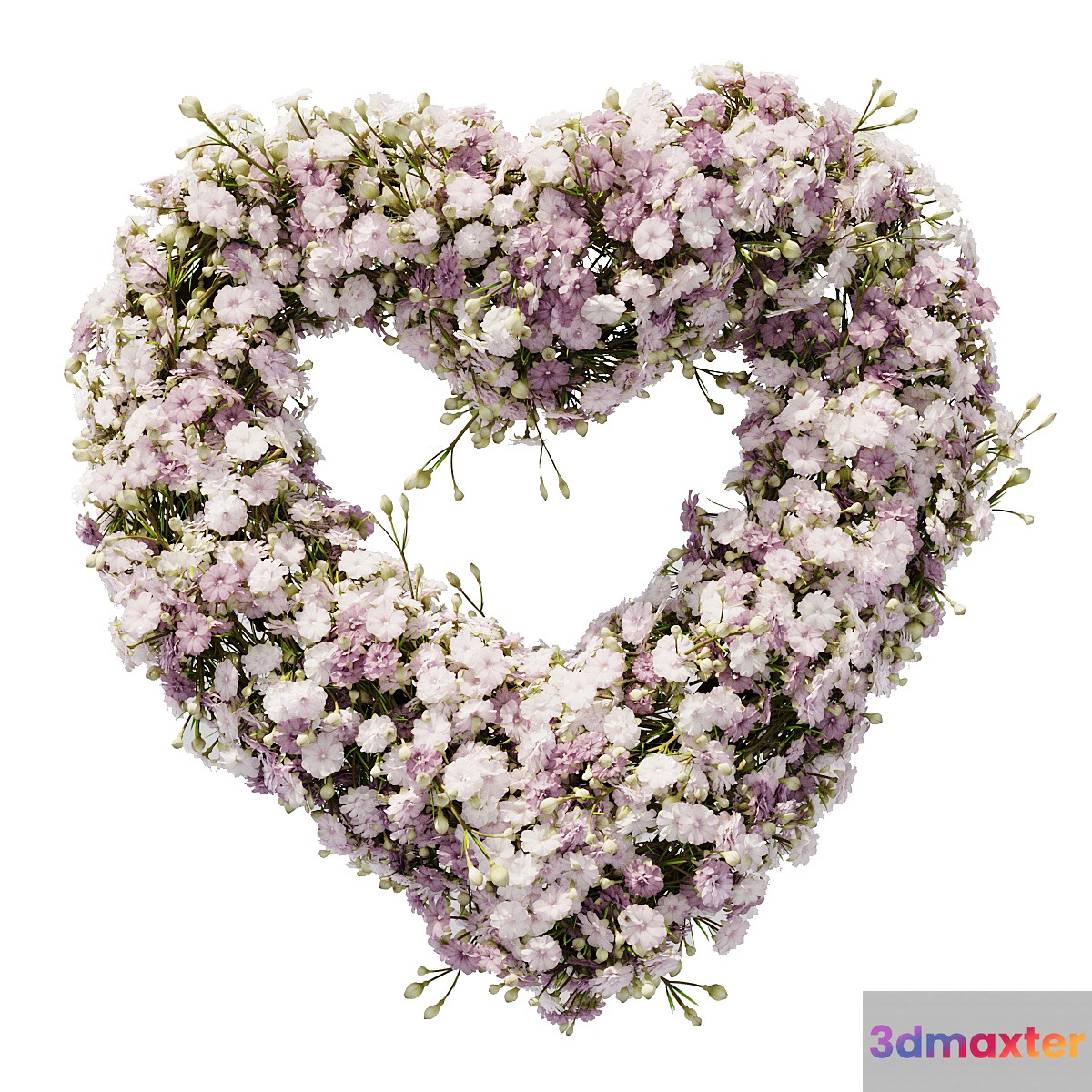 gypsophila wreath 3D Max