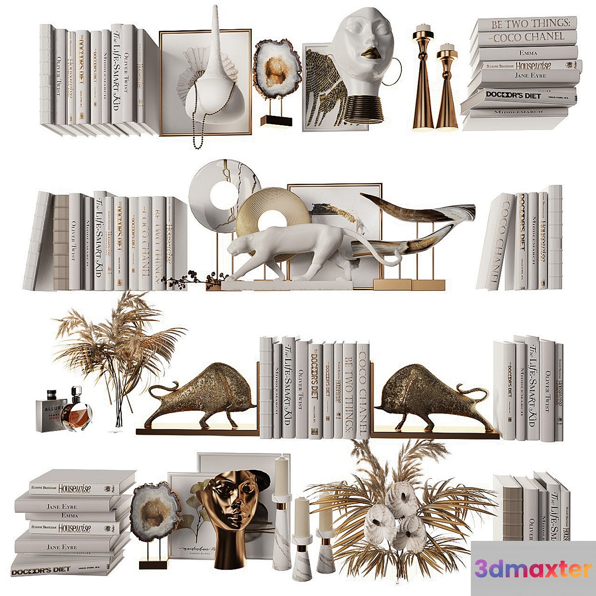 Decorative set for filling shelves 8 - No.2