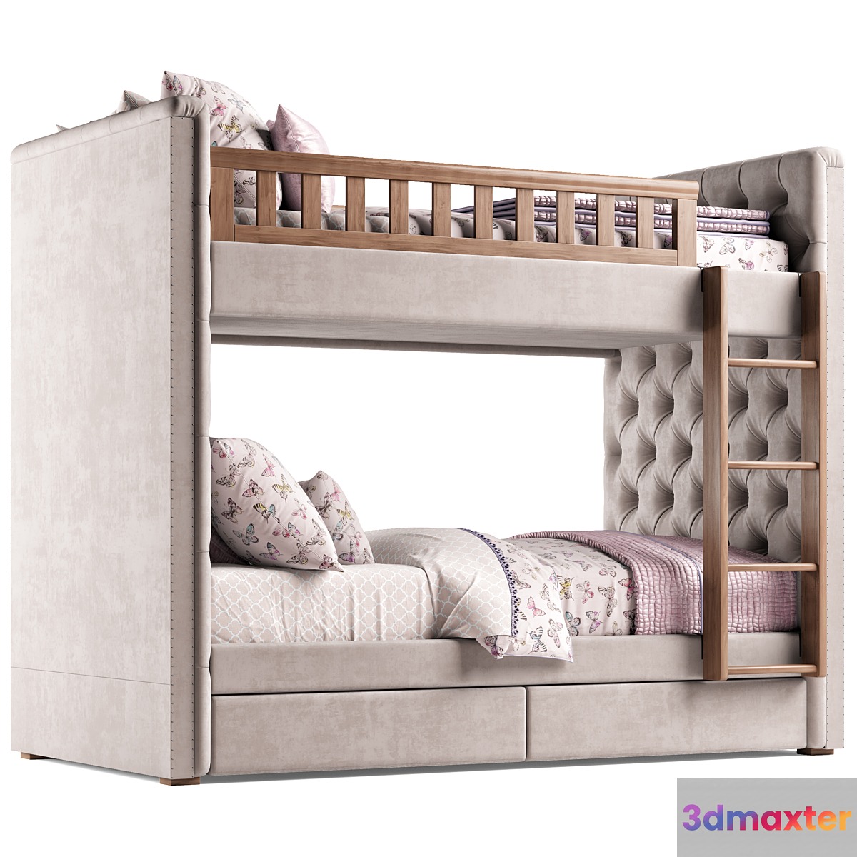 RH Chesterfield Bed