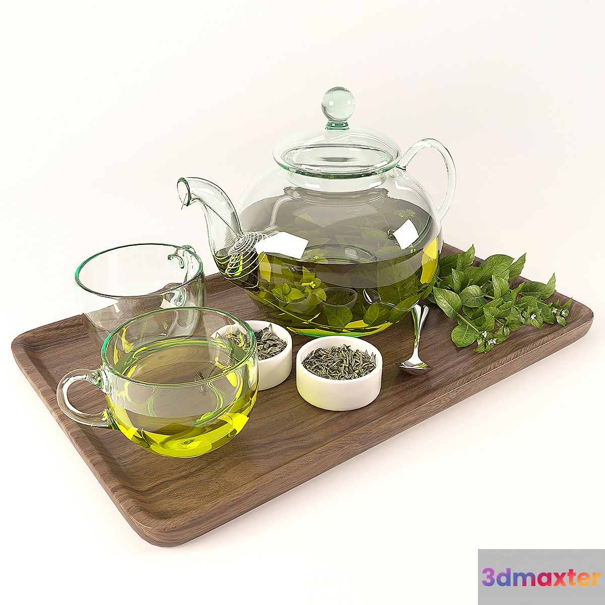 Tea Sets 3D Max