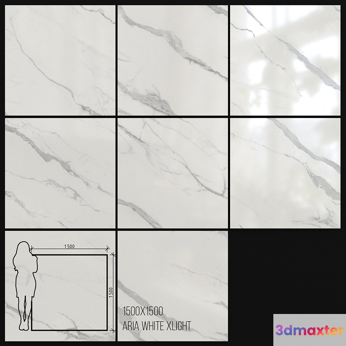 Ceramic Tile Urbatek Porcelanosa Xlight Aria White 1500x1500