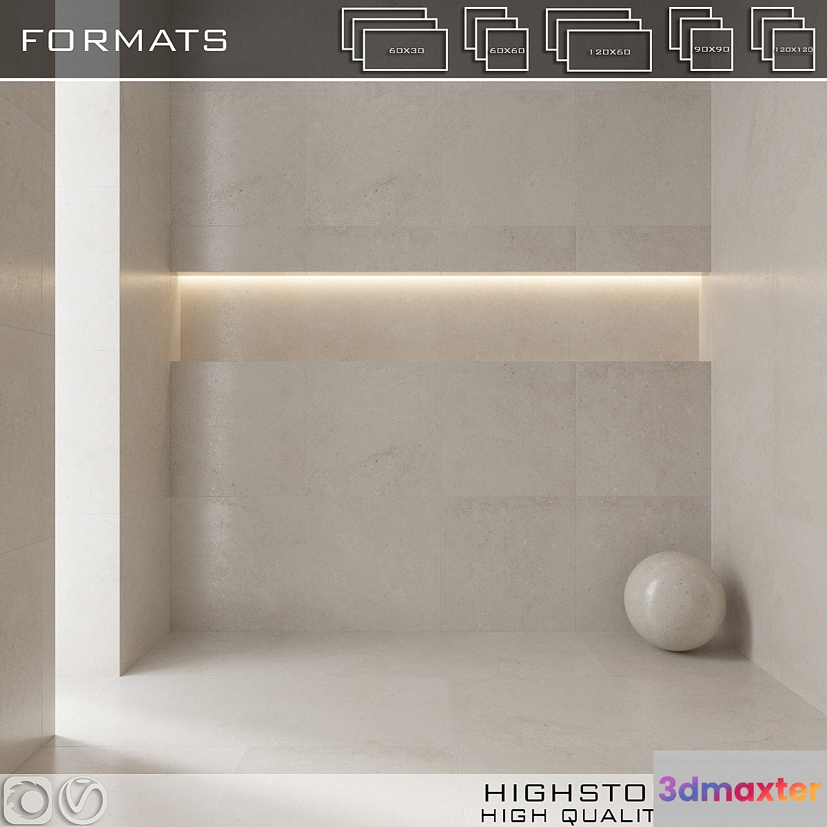 SANT AGOSTINO HIGHSTONE LIGHT 3D Max