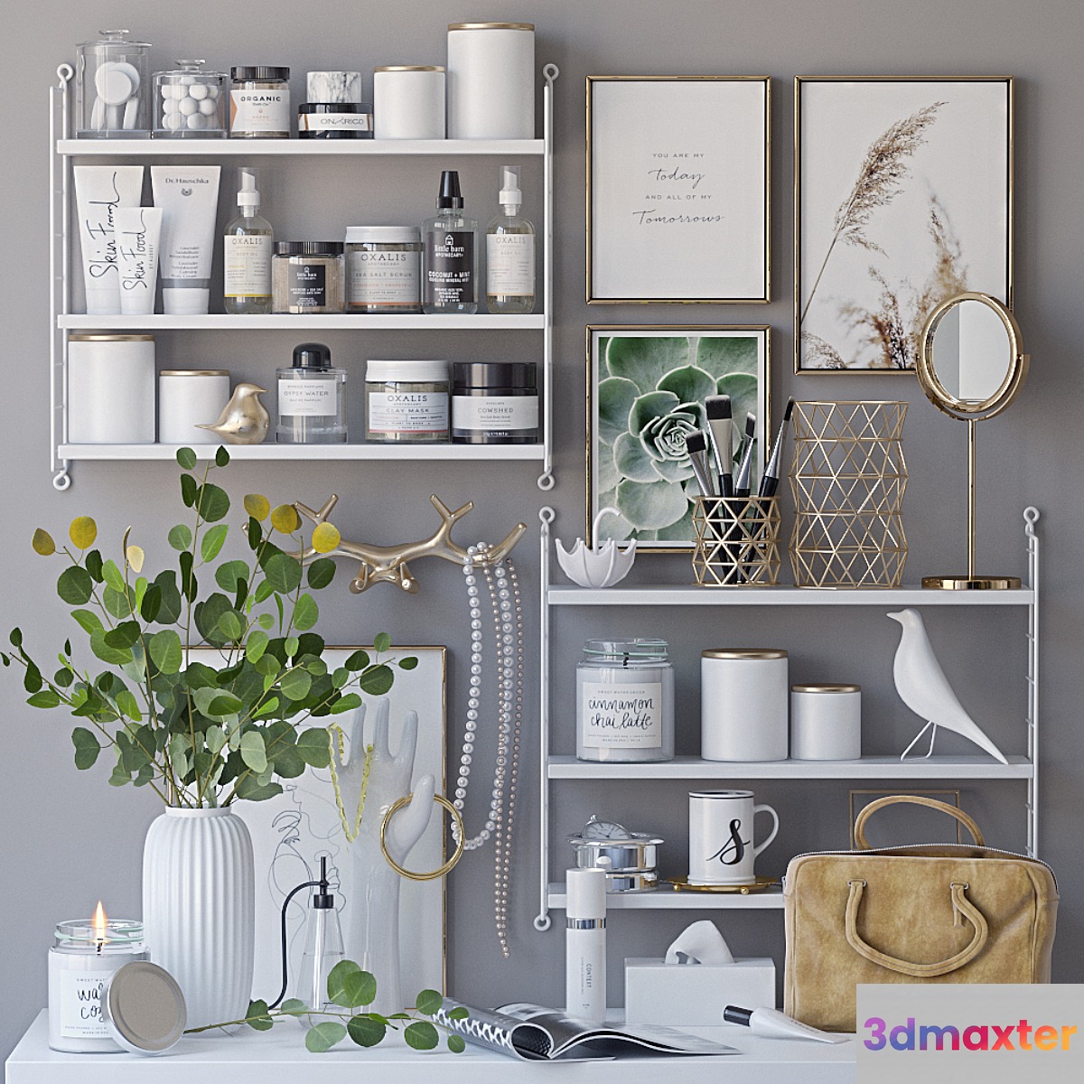 Decorative set for a dressing table - No.4