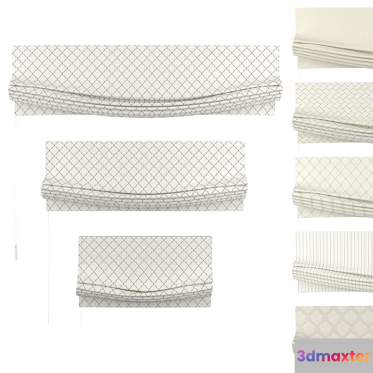 Set of Roman curtains GULL - No.2