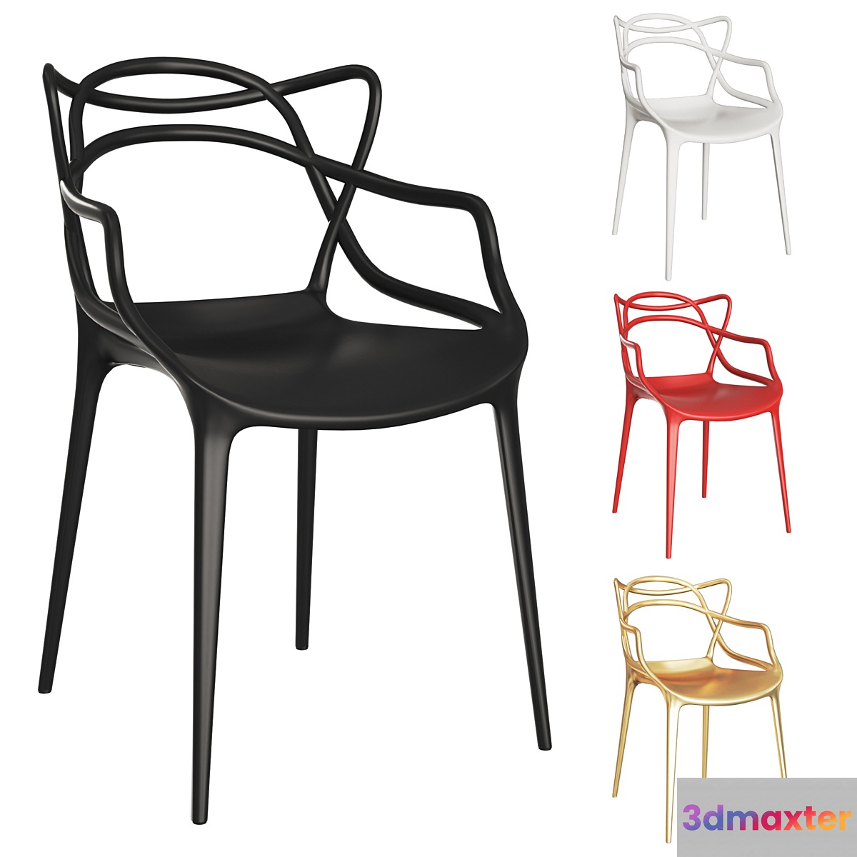 Kartell masters chair 3D Max