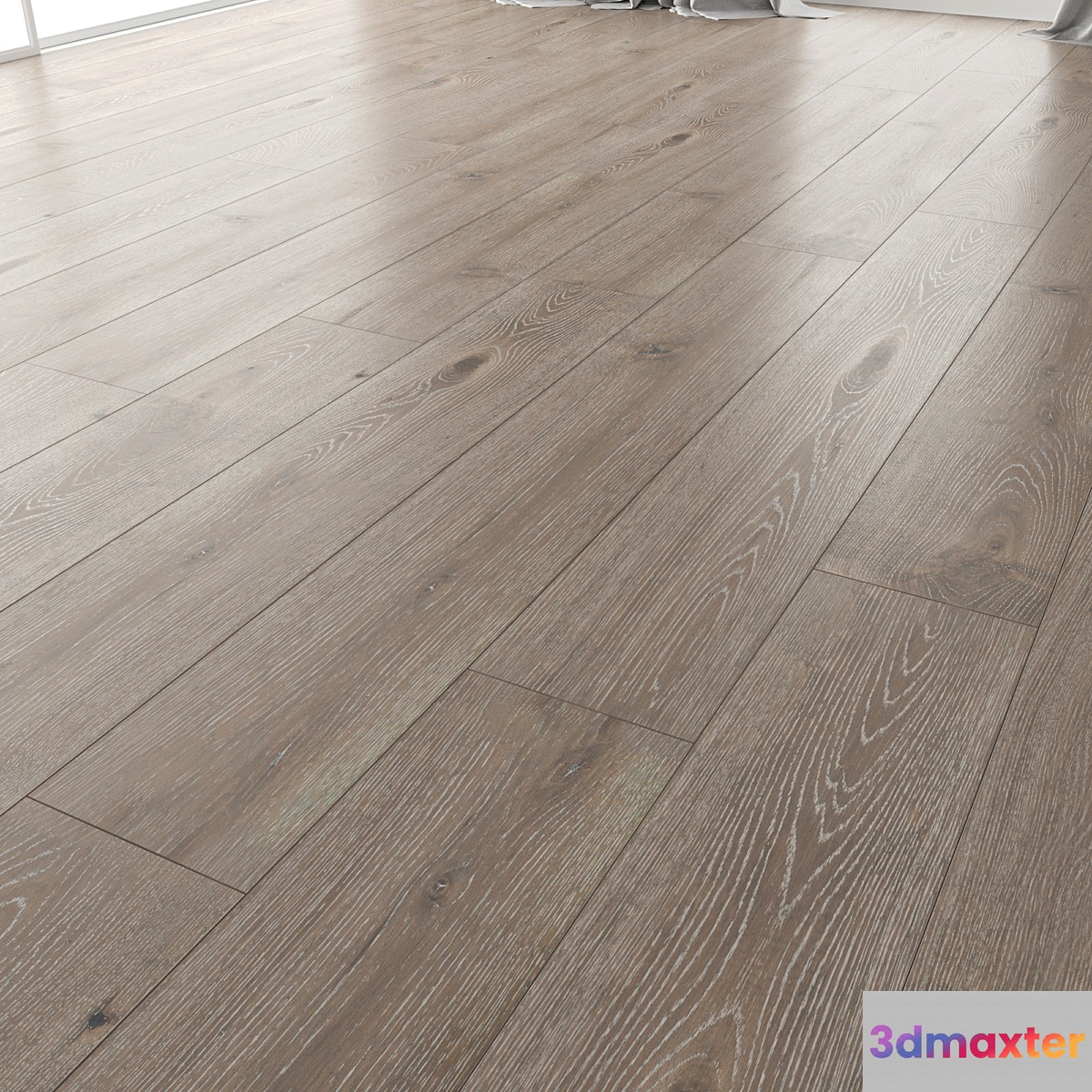 Wood floor Oak (Nordic NEW Brushed) 3D Max