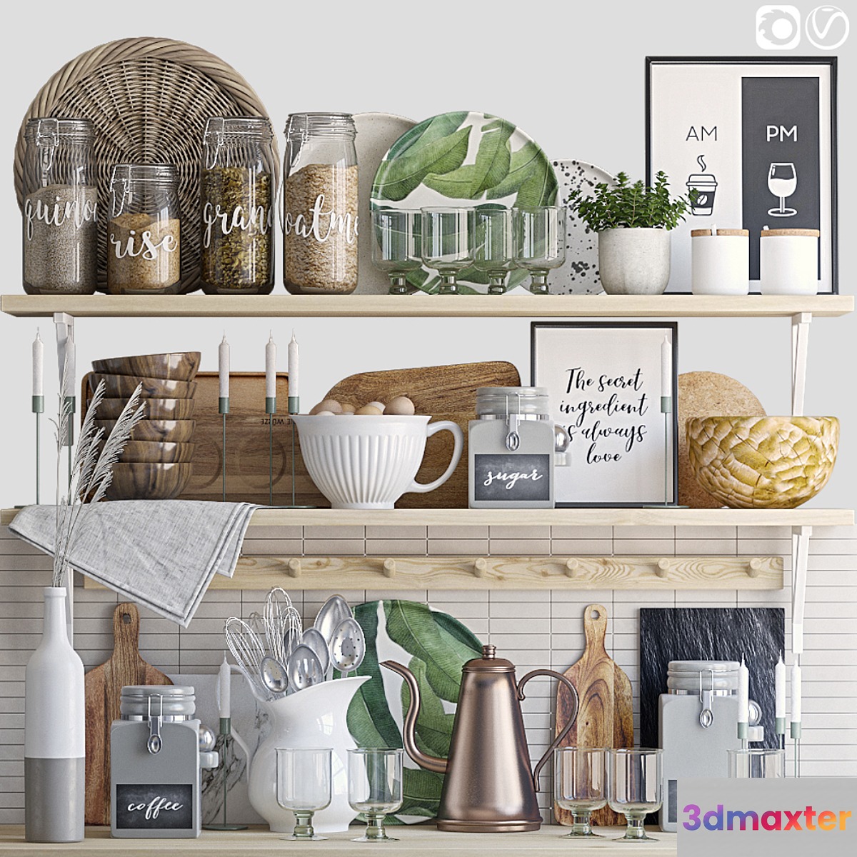 Decorative set for the kitchen 8