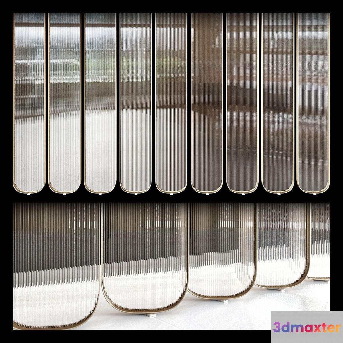 Corrugated partition
