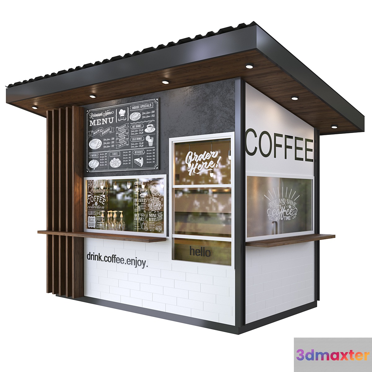 coffee shop - No.2 3D Max
