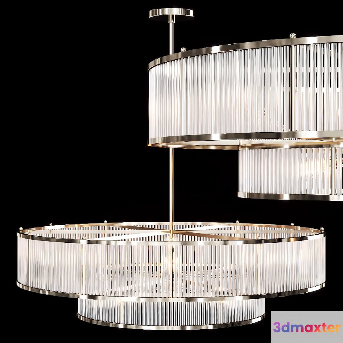 Restoration Hardware MARAIS ROUND CHANDELIER 47 Nickel