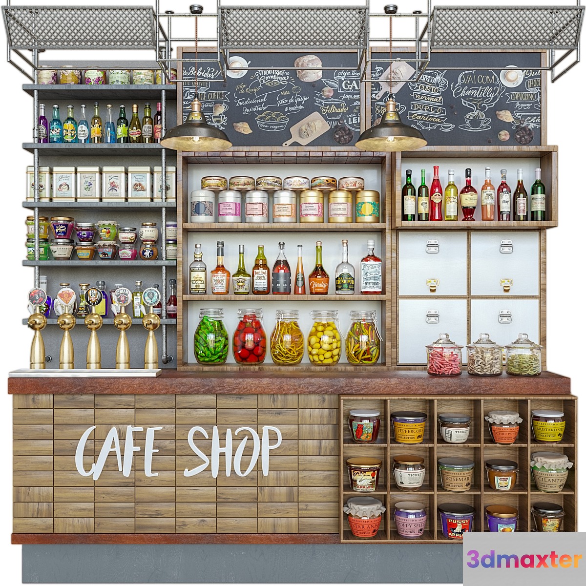 CoffeShop-98 3D Max