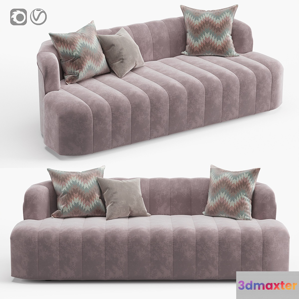 Sofa Elegant Shell 3D Max