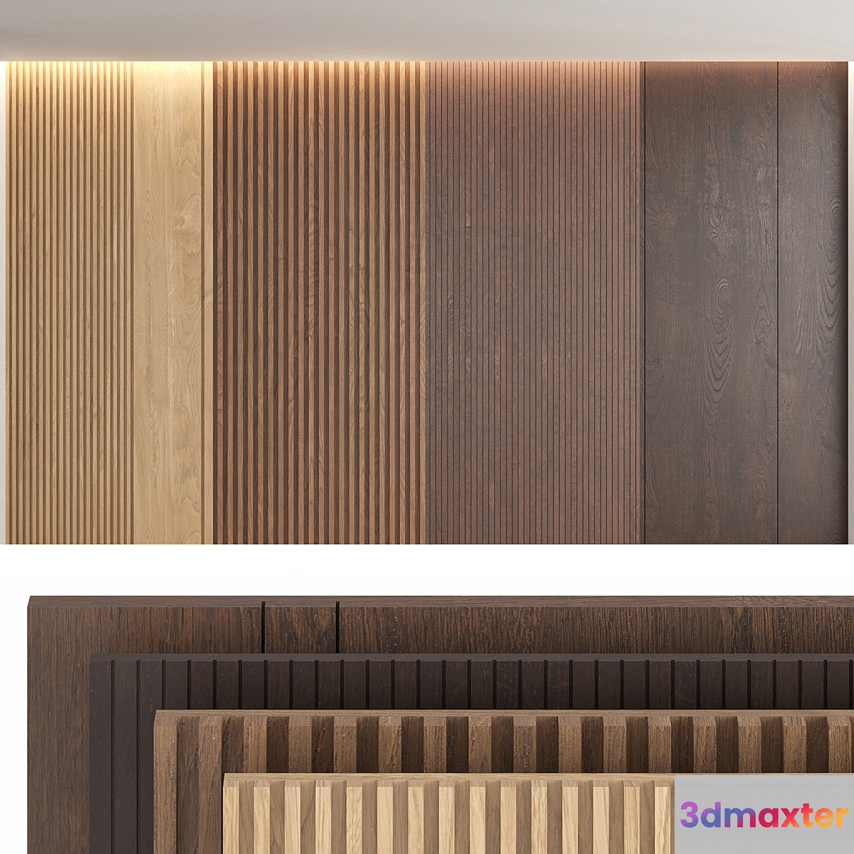 Wood panels_set1 3D Max