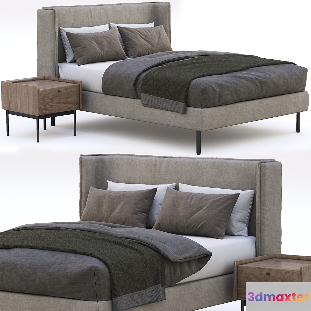 Zegen Bed Naomi 3D Max