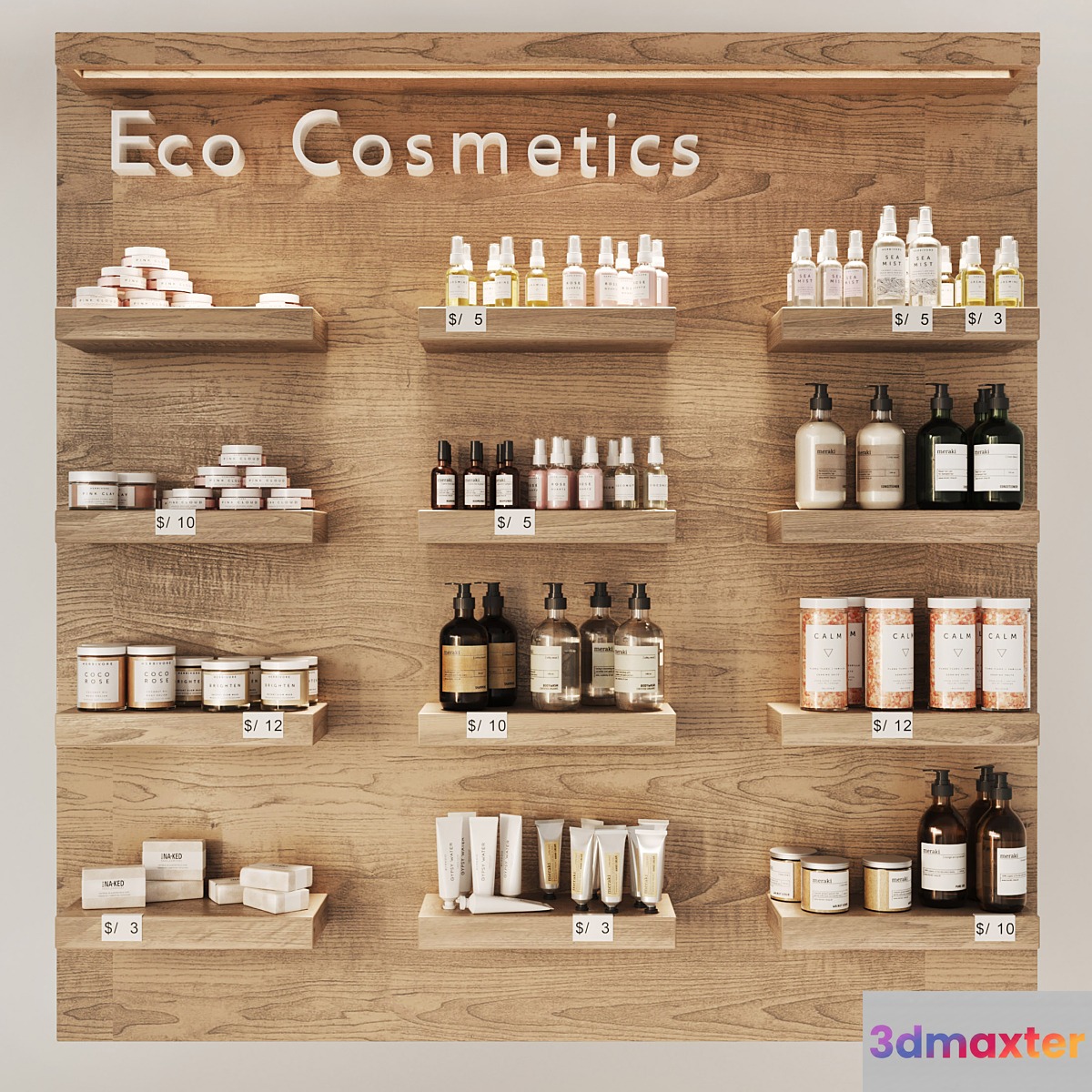 Cosmetics set - No.2 3D Max