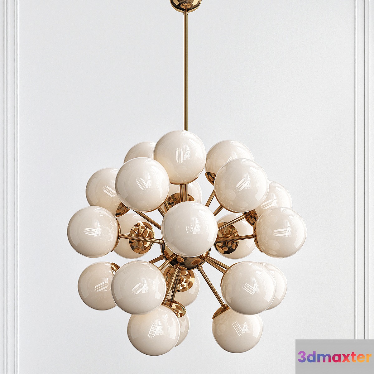Ventiquattro Sputnik Chandelier by Fabio Ltd 3D Max