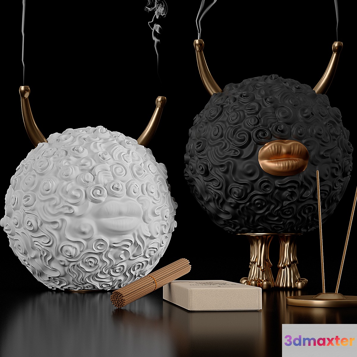 Haas Monster Incense Burner Lobjet 3D Max
