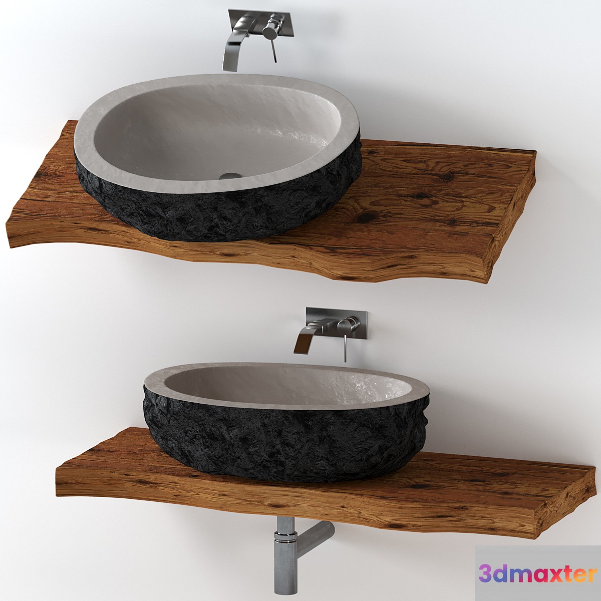 Stone washbasin 3D Max