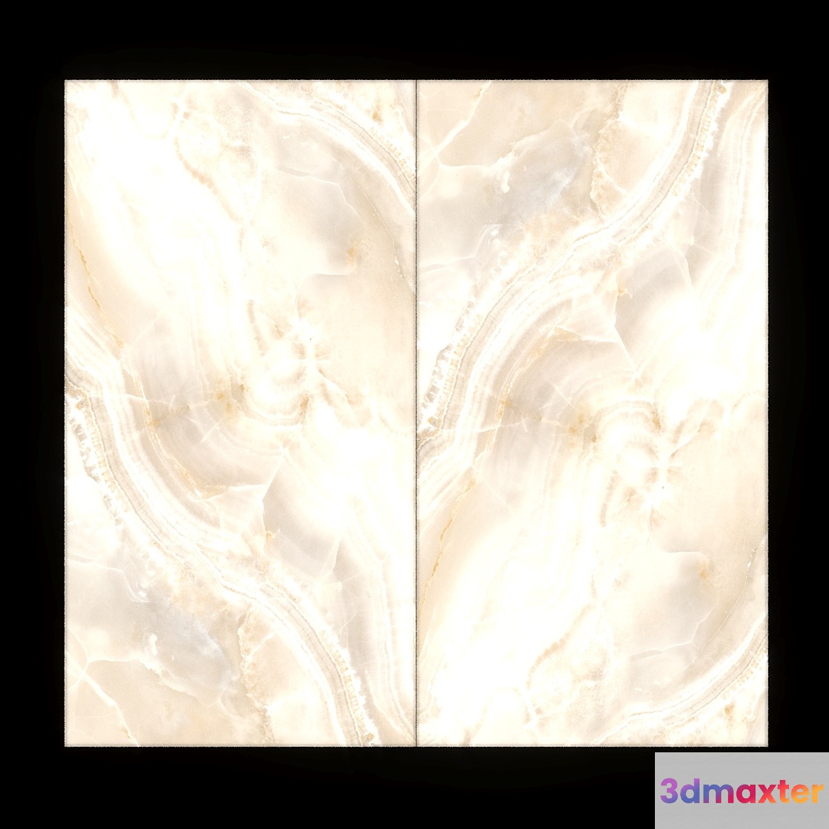 Backlit Onyx_02 Gray 3D Max