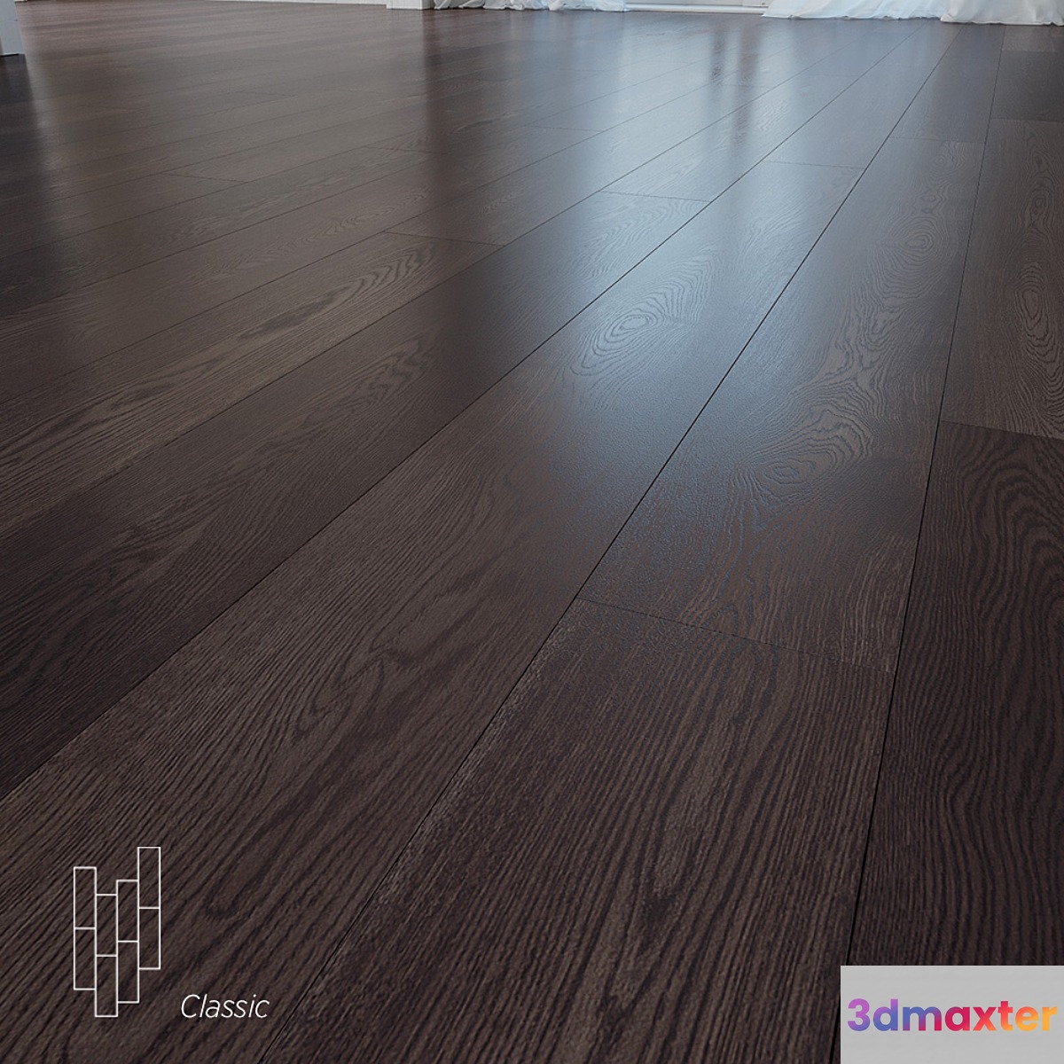 Banyor oak floor 3D Max
