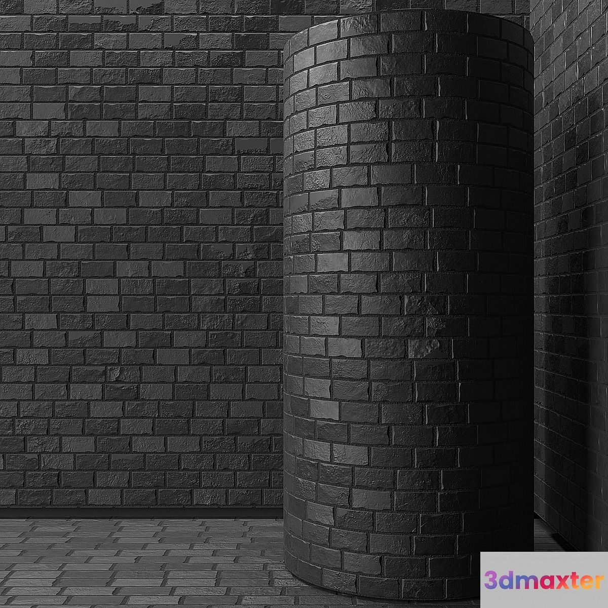 black brick 3D Max