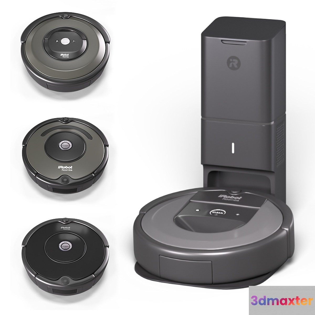 IRobots Robot Vacuum Cleaners 3D Max