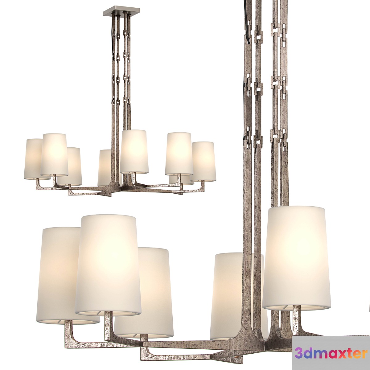 RESTORATION HARDWARE WRIGHT ROUND CHANDELIER 48 