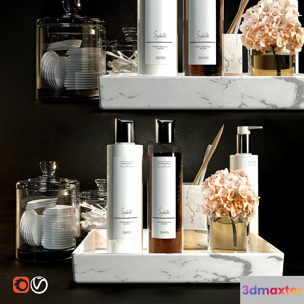 Decorative set 3D Max