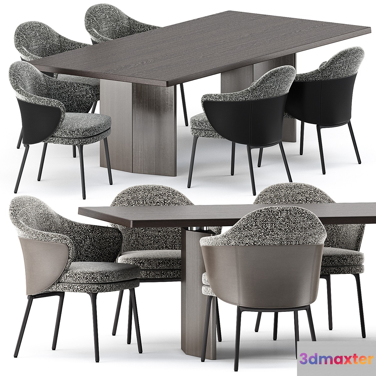 ANGIE CHAIR and MORGAN Table by Minotti - No.4