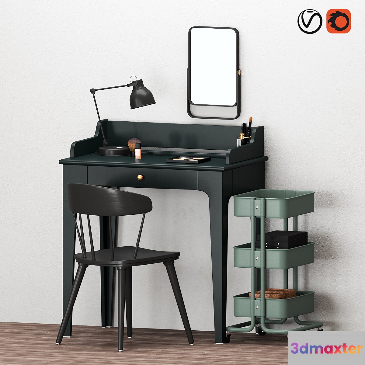IKEA Dressing Table set 3D Max